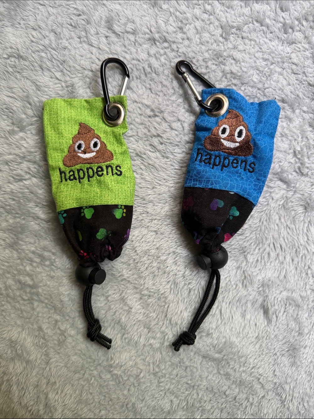 “Poop Happens” Dog Poop Bag Holder Set
